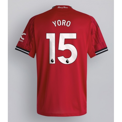 Billige Fotballdrakt Manchester United Leny Yoro #15 Replika Hjemmedrakt 2025-26 Kortermet Billige Fotballdrakt Manchester United Leny Yoro #15 Replika Hjemmedrakt 2025-26 Kortermet